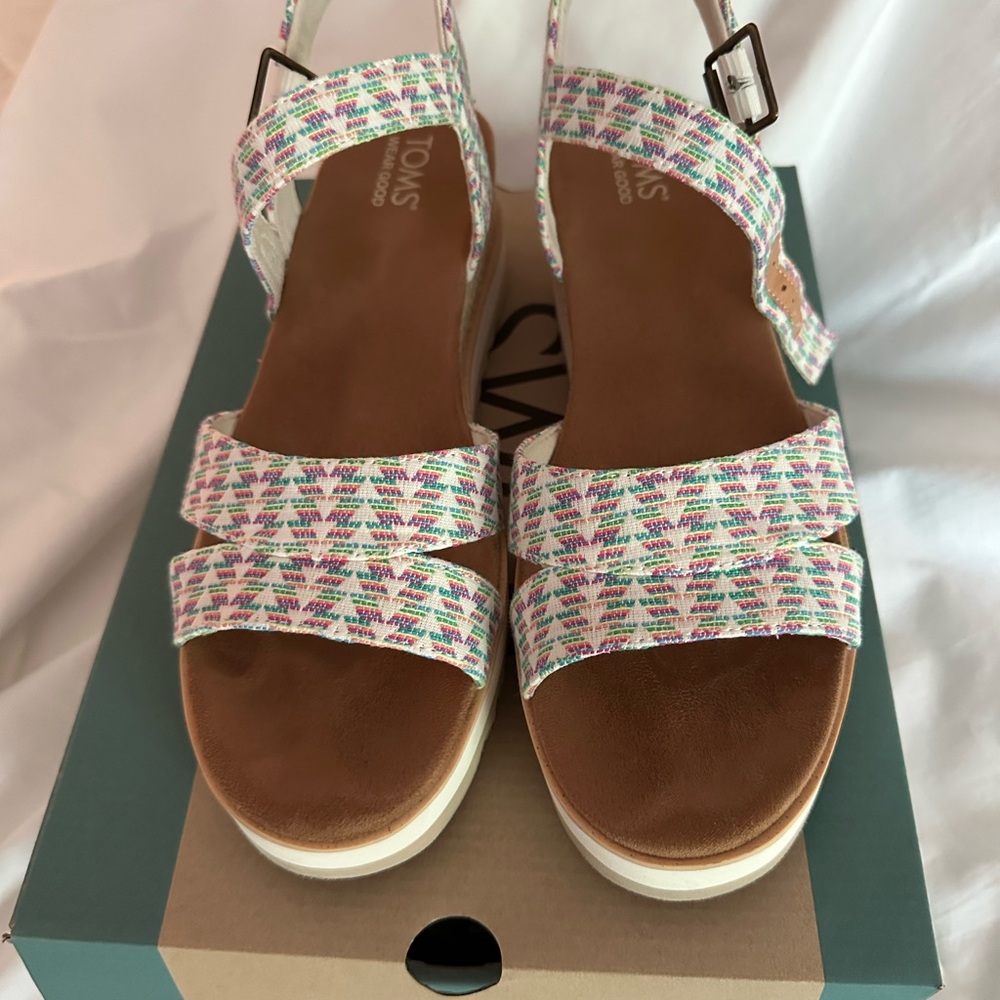 TOMS Women's Patterned Sandals with Buckle